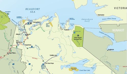 Cliquer sur l'image pour obtenir la carte originale au format PDF Paulatuk