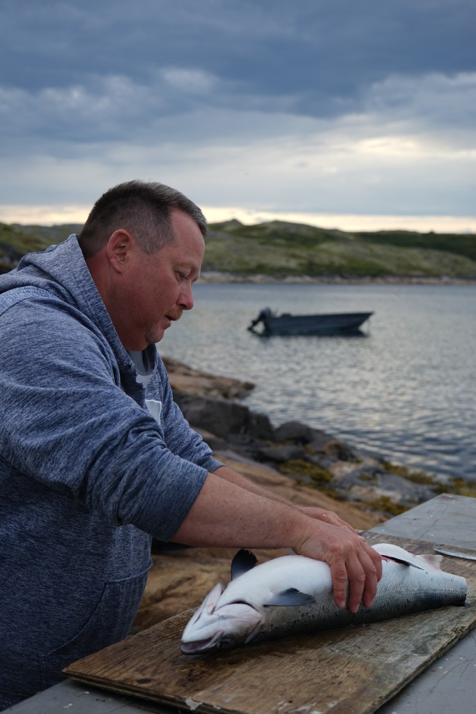 5- Il nous offre un saumon