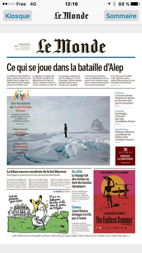 Photo_Camille_Michel_Une_du_Monde